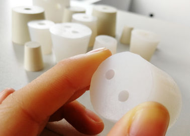 Εργαστήριο-Grade One-Hole Silicone Rubber Stoppers για χημικά μπουκάλια, δοκιμαστικούς σωλήνες, φιάλες