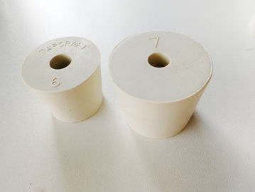 Εργαστήριο-Grade One-Hole Silicone Rubber Stoppers για χημικά μπουκάλια, δοκιμαστικούς σωλήνες, φιάλες