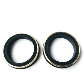 Σχήμα 602/1002/1502 Μαύρο NBR HNBR FKM PTFE Σφυροκόπημα Ενωσης Σφραγίδας Με Λευκό/Ατσάλινο Δαχτυλίδι