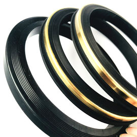 Σχήμα 602/1002/1502 Μαύρο NBR HNBR FKM PTFE Σφυροκόπημα Ενωσης Σφραγίδας Με Λευκό/Ατσάλινο Δαχτυλίδι