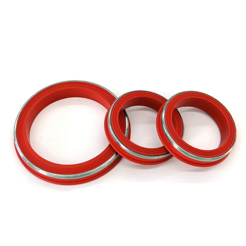 Ανθεκτικές στη θερμοκρασία FKM Lip Style Hammer Union Seals με SS Ring Σχεδιασμένες για περιβάλλοντα H2S & CO2