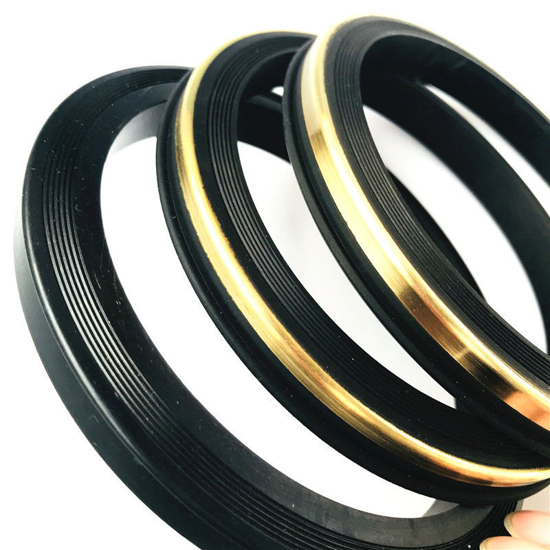 Σχήμα 602/1002/1502 Μαύρο NBR HNBR FKM PTFE Σφυροκόπημα Ενωσης Σφραγίδας Με Λευκό/Ατσάλινο Δαχτυλίδι