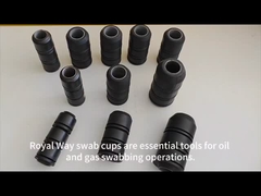 Ανθεκτικός στο πετρέλαιο τύπος TA Wire Tubing Rubber Swab Cups για πετρελαϊκό πεδίο δέχεται προσαρμοσμένο μέγεθος χρώμα