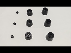 OEM Προσαρμόστε το Τυλιγμένο Ρουχούμι Μασάζ Απορροφητή Κρούσης κυλινδρικό Μαύρο Χρώμα